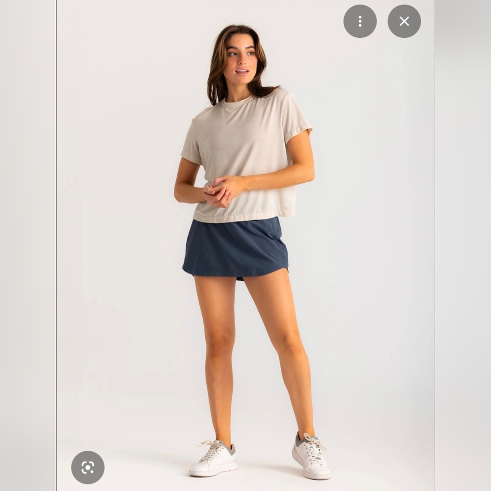 NWT W' Freefly Elevate Lightweight Tee In Heather Birch